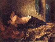 Eugene Delacroix Odalisque Lying on a Couch oil painting on canvas